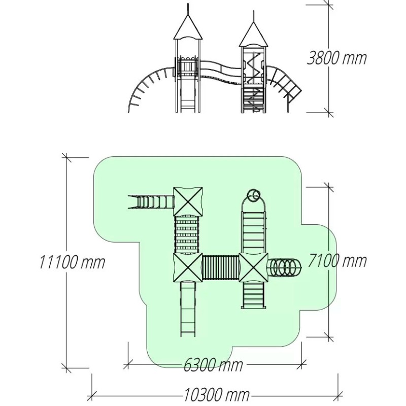 Дитячий ігровий комплекс SIG637-IK