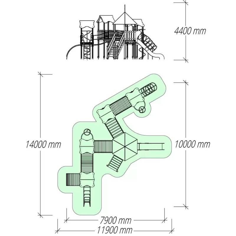 Дитячий ігровий комплекс SIG646-IK