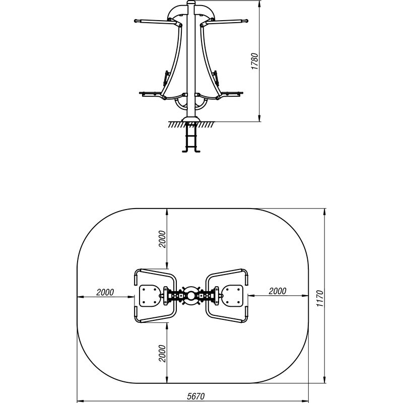Тренажер "Тяга зверху" SIG-1015SO