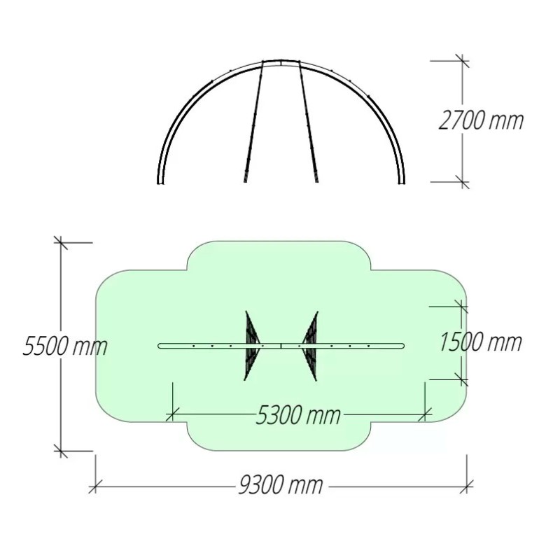Дитячий ігровий канатний комплекс SIG-1125KK