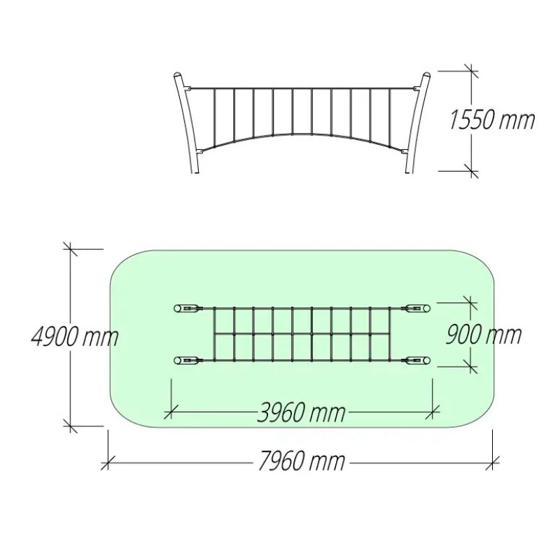 Дитячий ігровий канатний комплекс SIG-1126KK