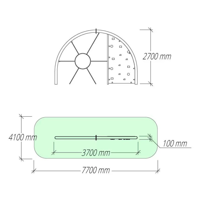 Дитячий ігровий канатний комплекс SIG-1127KK